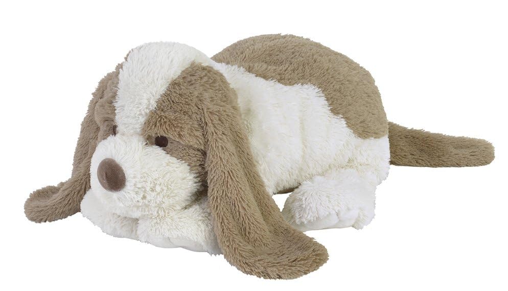 Happy Horse David - Peluche de perro (70 cm), color blanco y marrón