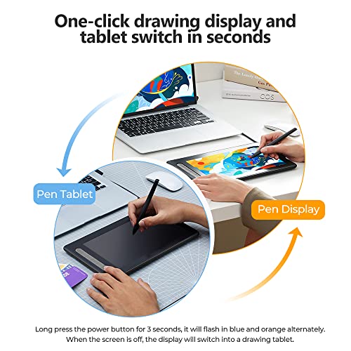 XPPen Artist 10 2. Generation Grafiktablett 10,1 Zoll Grafikdisplay, Stift-Display mit 6 Tasten, 85%...