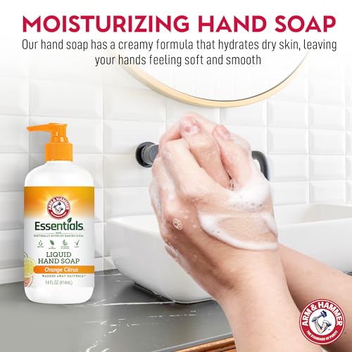 Arm & Hammer Liquid Hand Soap for Skin Cleaning - Cleanser for Kitchen & Bathroom with Orange Citrus Scent - Natural Hand Soap Cleanses, Softens 14 FL Oz (414ml) - image 6