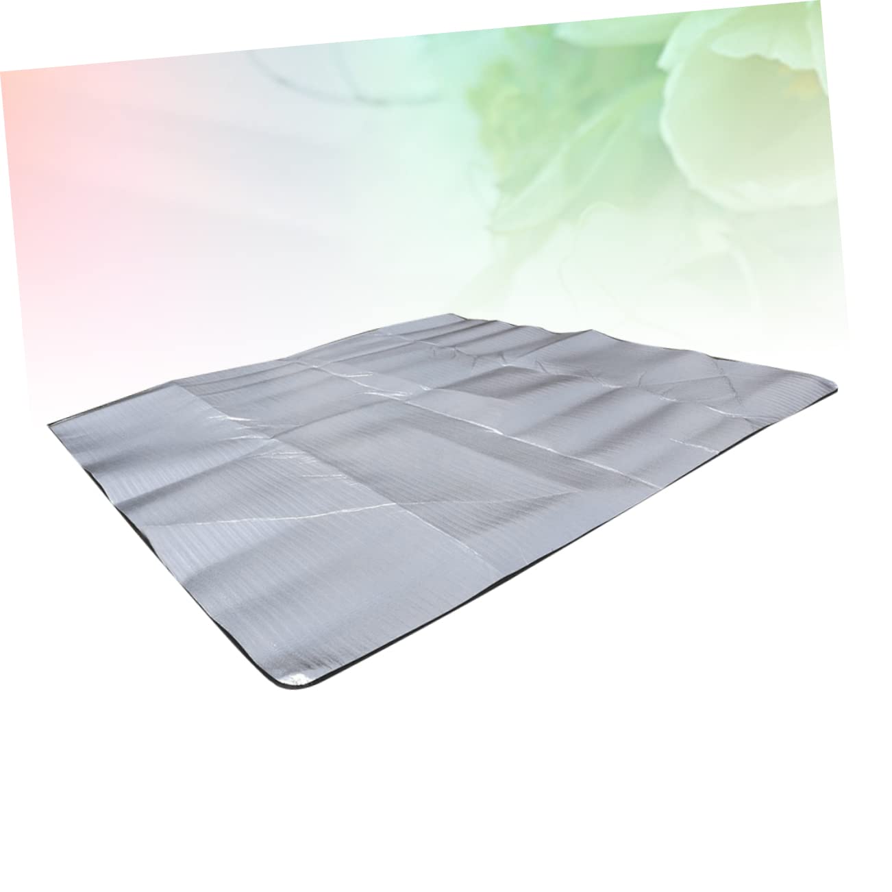 Esterilla de Camping 200x200 Cm 2,5 Mm Aluminio Portátil Aislante para Picnic y Actividades al Aire Libre con Bolsa Ligera y Cálida para Senderismo y Playa