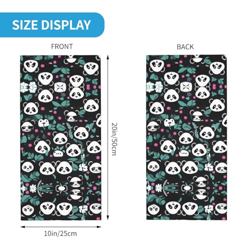 Panda cute face Picture Multifunctional sports headscarf Headband, face mask, wristband2