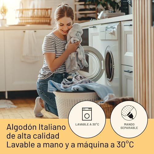 Miniatura 5 de Daga Calientacamas Sueño Cálido En Algodón, Tecnología Intellisense, Algodón Italiano, Multi-Temporizador, 6 Niveles De Temperatura, 150x80 Cm