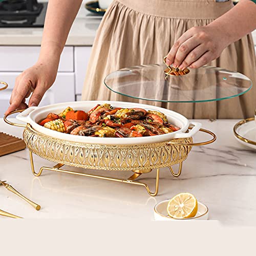 Plateau Chauffant pour buffets de prestige en céramique durable 41,5 cm