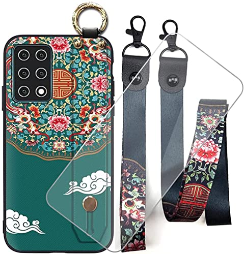 LMLQSZ Funda para Lenovo Legion 2 Pro, Suave Silicona TPU Canica Carcasa Caso Case + Cristal Templado Film Vidrio Protector de Pantalla para Lenovo Legion 2 Pro (6,92') - OYWD8