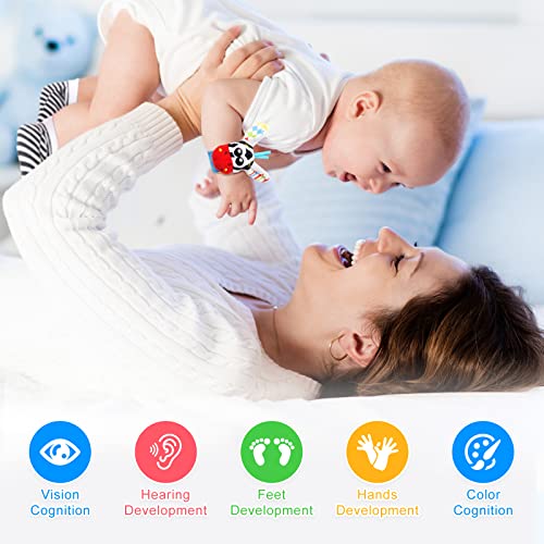 Baby Wrist Rattles Sock Toys - Newborn Baby Sock Toys 0-6 Months, 8Pcs Soft Foot Finder And Wrist Rattle Set, Hand And Feet Rattles For Babies, Sensory Developmental Socks For Infants Girl Boy Gifts #TOP6