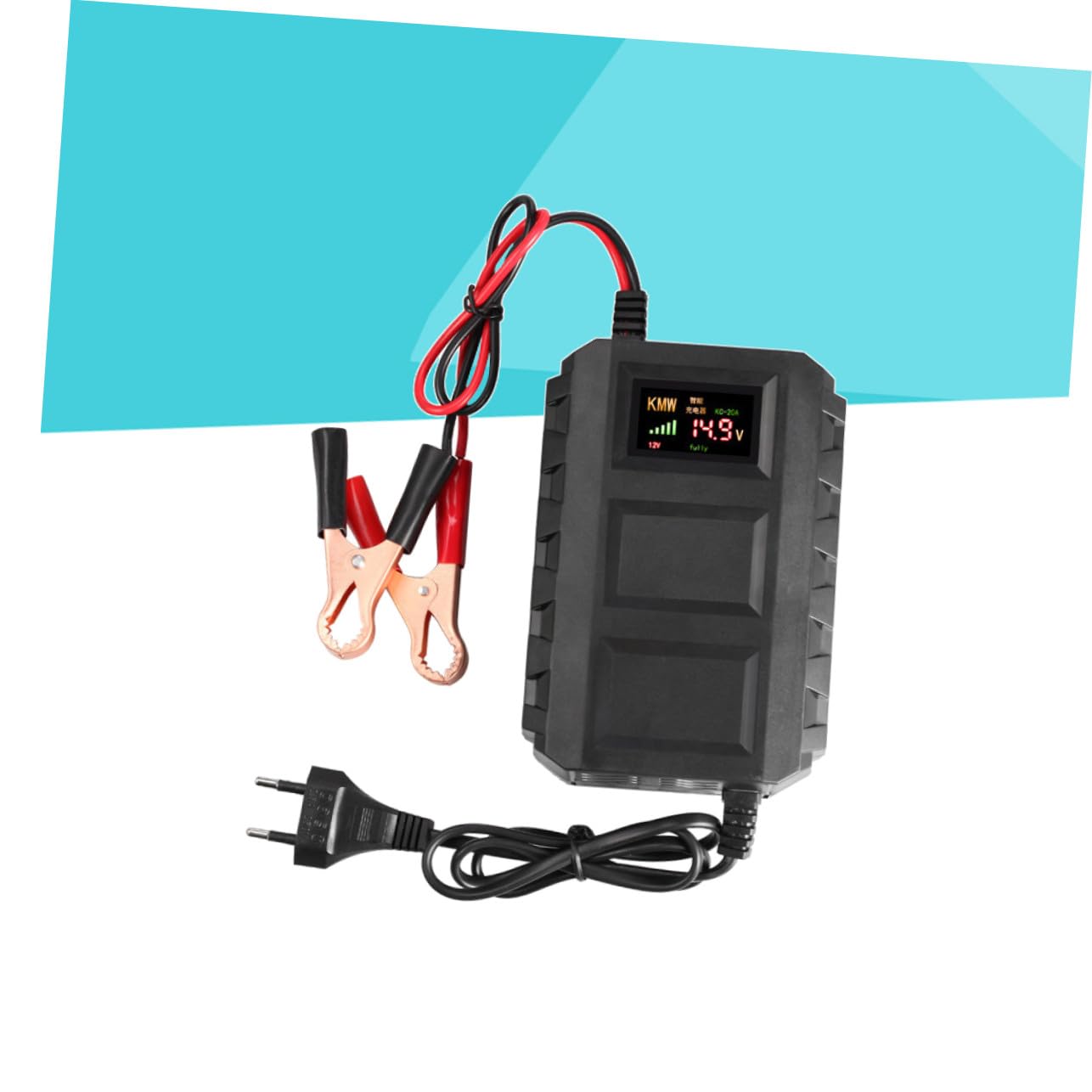 POPETPOP Chargeur Batterie pour et Camion Chargeur Acide avec Protections Multiples Sécurité Surchauffe et Court Circuit Charge Stable et Compacte