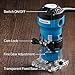 Genmitsu 1HP 65mm Diameter Palm Trimmer Router, 30000 RPMCompact Router Wood Tool With Fixed Base, with 1/4“ Collet, Perfect for CNC Woodworking & DIY Project