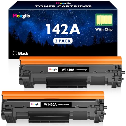 Meagiis 142A W1420A Negro Tóner con Chip Compatible con HP M110w M140w