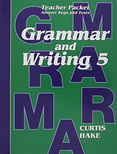 Grammar & Writing Teacher Packet Grade 5