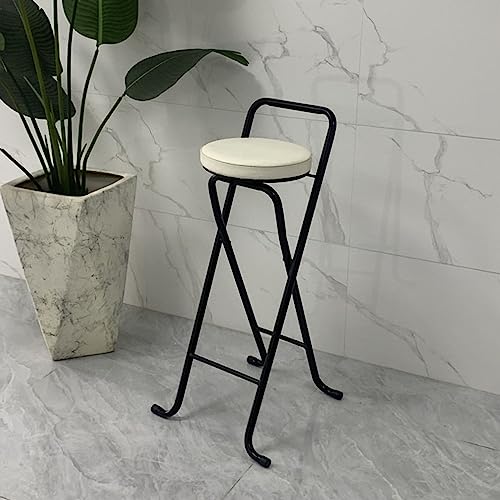 YOYAWB 80cm座高 カウンターチェア ハイチェア 折りたたみ バー椅子 ハイチェア 高い椅子 PU生地 良い座り心地 安定 耐久性 おしゃれ キッチン リビングルーム オフィス バー ウンター、喫茶店,C