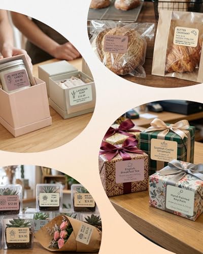 Image of Phomemo Thermal Labels - 1.57 inch x 1.18 inch (40x30mm) 5 Colors Label Stickers for M110 /M100 /M220 /M250 Label Printers, Self-Adhesive Thermal Paper for Candle, Baking, Logo, Gift,230pcs /Roll