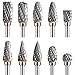Produktbild Hartmetall Frässtifte, Wolframkarbid Rotationsfräser Set 3 mm Schaft 6 mm Schleifkopf Schnitzfräser für Holzbearbeitung Carving Metall Polieren Gravieren(10 Stück