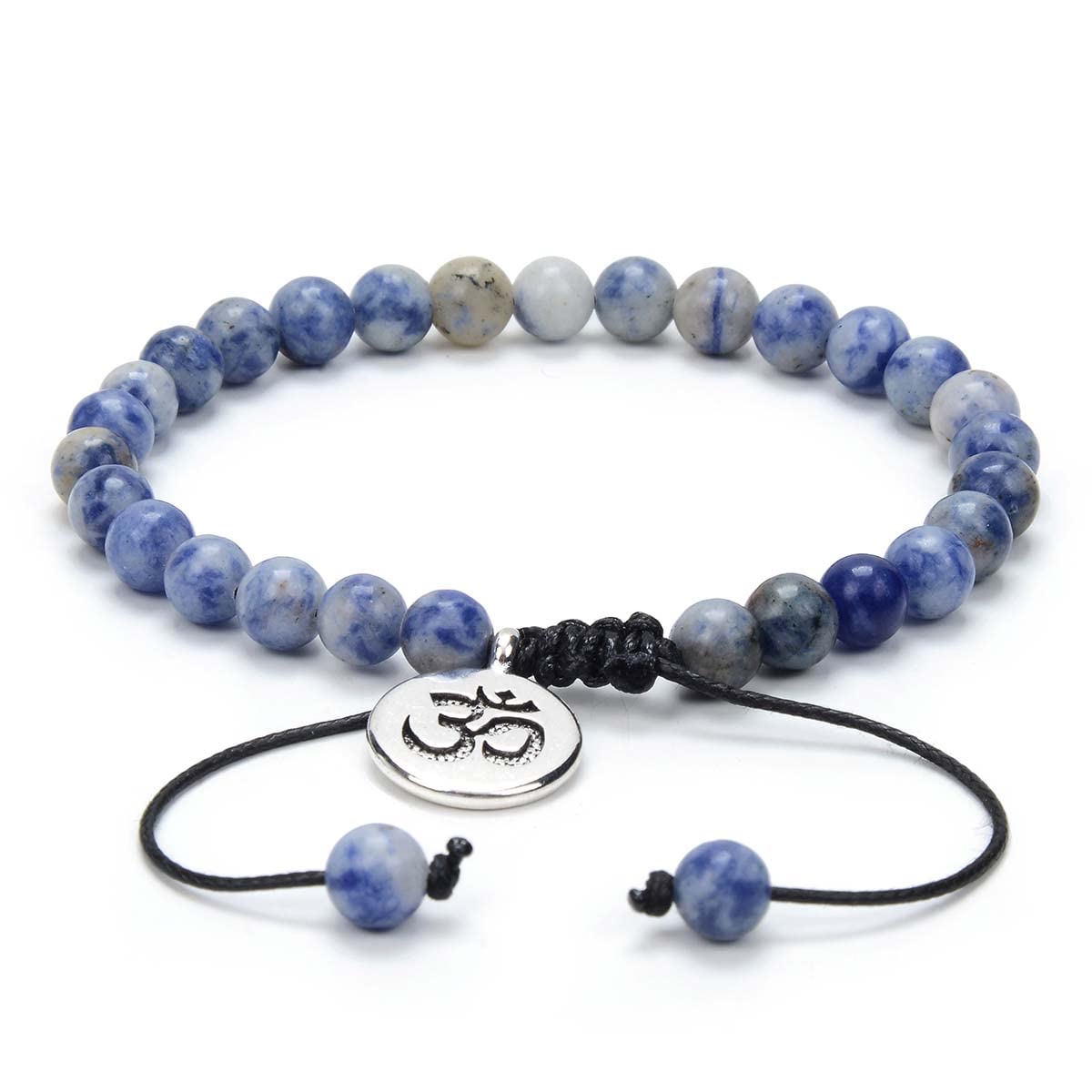 Collana Mala 108 Perle Ossidiana - Rosario Buddista Per Meditazione Collana Mala 108 Perle Ossidiana - Rosario Buddista Per Meditazione