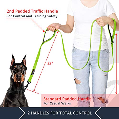 Image of Plutus Pet Double Handle Dog Leash, 6 FT Long, for Medium Large Dogs