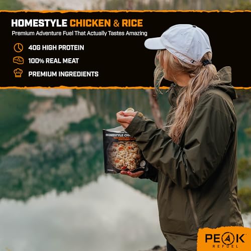 Peak Refuel Homestyle Chicken and Rice Freeze-Dried Camping Meal - Image 3