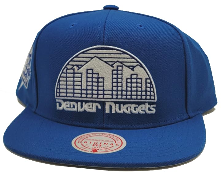 Mitchell & Ness Denver Nuggets Snapback Azul Blanco miniatura 2