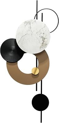 Qzmaikoo 3-Piece Black Metal Flower Wall Art - Indoor/Outdoor Decor, 14.56 X 5.9 Inches