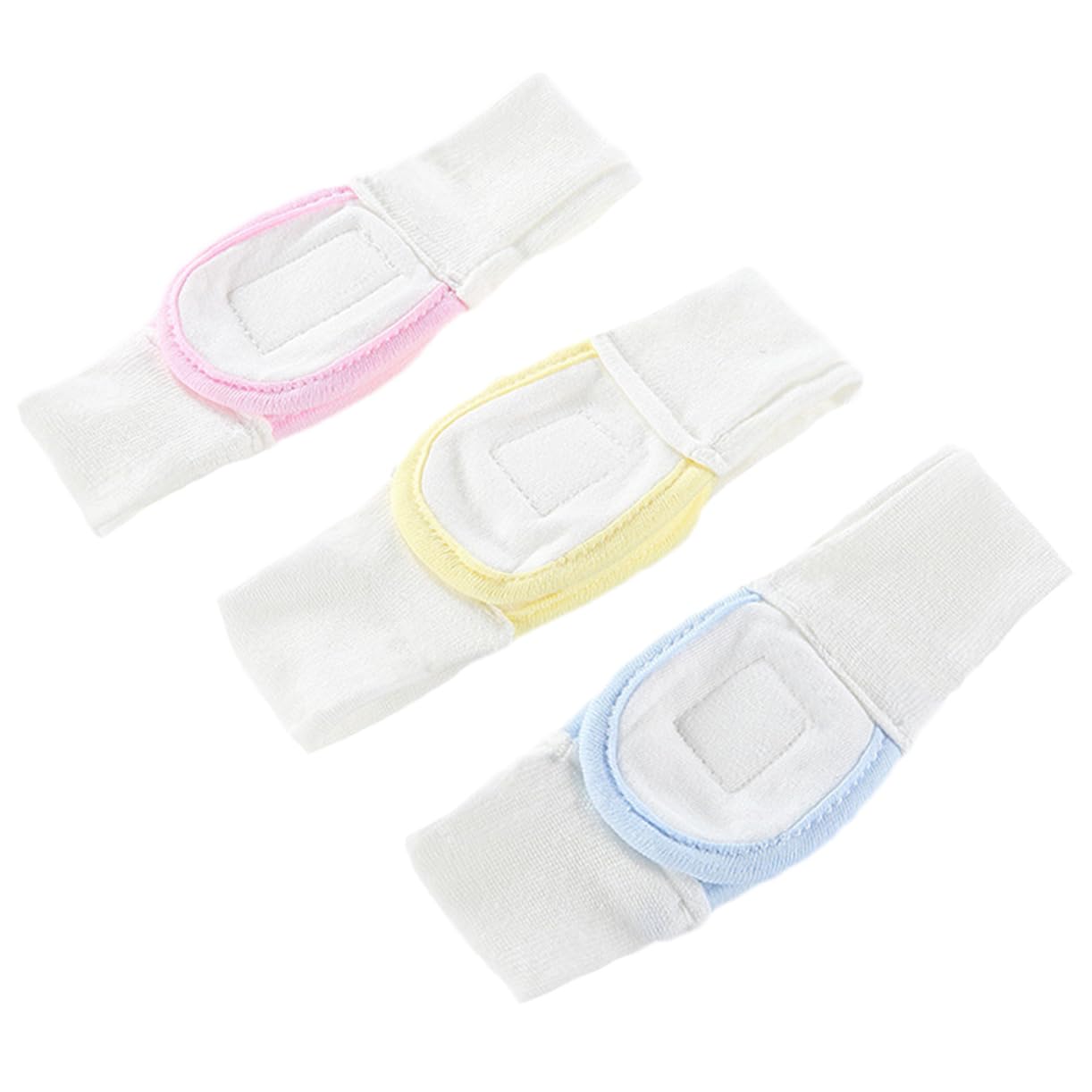 OSALADI Adjustable Elastic Diaper Straps 3pcs Cotton Baby Diaper Tape Safe Comfortable Cloth Fixing Belt