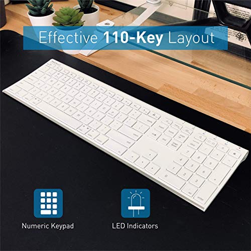 Macally Wireless Keyboard and Webcam, Great for Zoom Meetings
