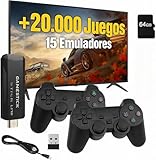 Genérico Consola Retro HDMI de +20.000 juegos y con 2 Mandos Inalámbricos - Videoconsola 4K Miles de Juegos Clásicos Arcade Pincho Stick Pinchar y Jugar Sin Internet para TV Tele