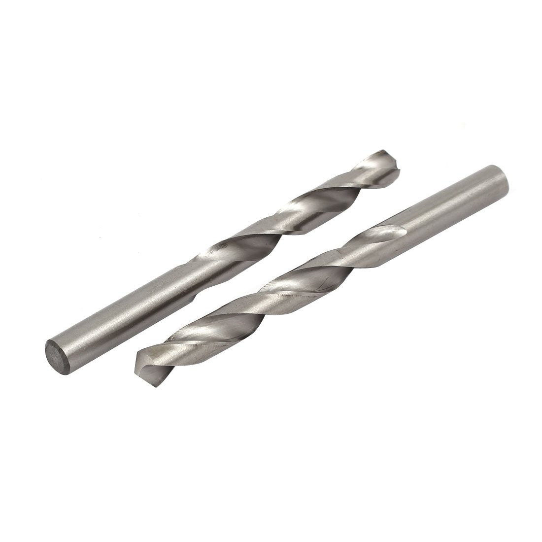 Aexit 11.8mm Dia Tool holder HSS Double Flutes Straight drill hole Twist Drill Bits Silver Tone 5pcs Model:22as12qo599