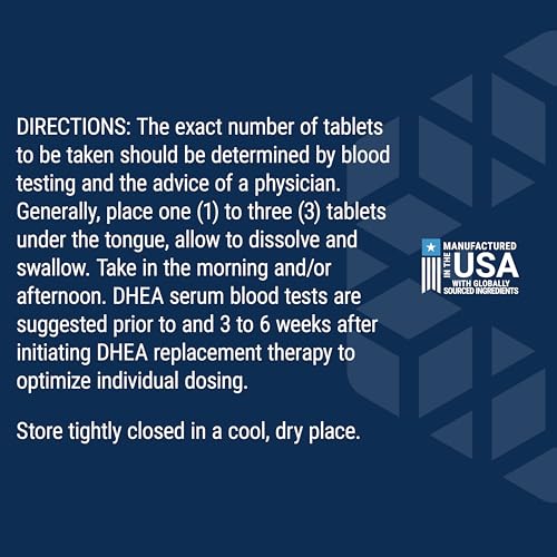 Life Extension DHEA 25 mg, Dissolve-in-Mouth Tablets, 100 Tablets - image 6