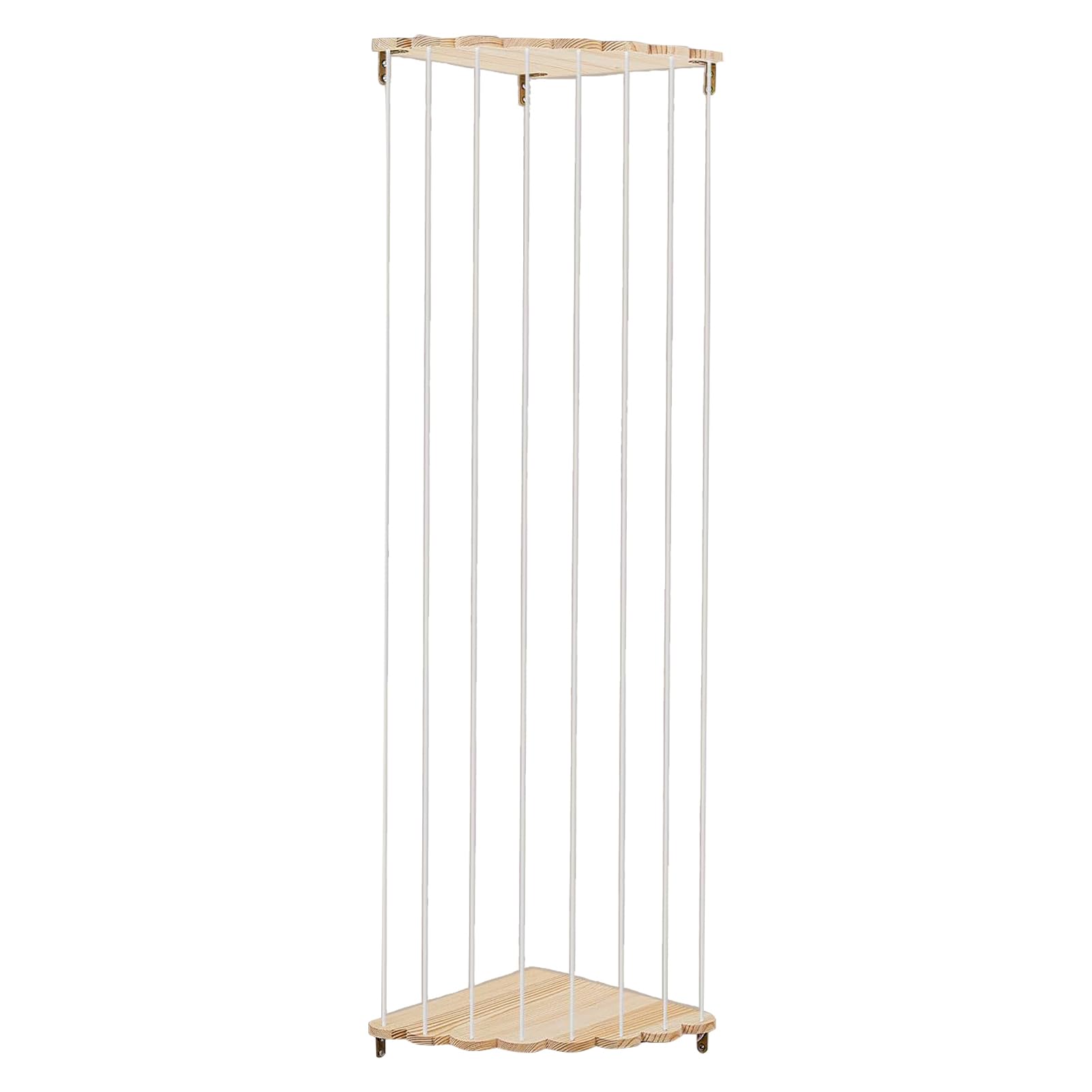 Stuffed Animal Organizer | Corner Storage Toy Net | Plush Organizer Stuffed Toy Storage, Adjustable Height Wooden Playroom Organization