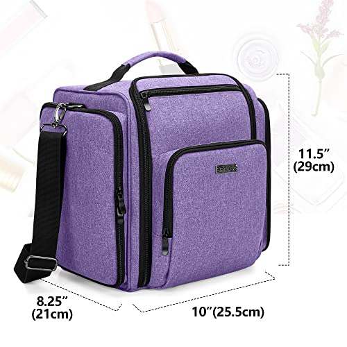 Makeup Bag with Nail Polish Organizer and Dryer for Beauty Enthusiasts