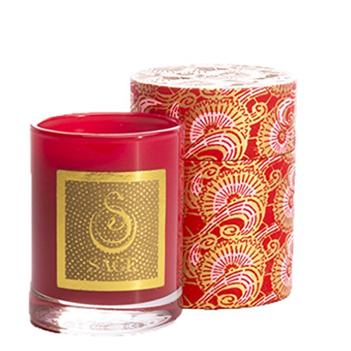 Sage Decorative Scented Candle in Garnet