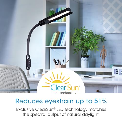 OttLite WingShade LED Floor Lamp with 3 Color Temperatures, ClearSun LED Technology, Floor Lamps for Living Room, Reading Light, Standing Lamp, Floor Lamp for Bedroom, Flexible & Adjustable Tall Lamp - Image 4