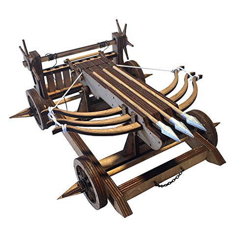 The Wu-HOU Crossbow Chariot DIY Model Kits-3D Wooden Toy Puzzle Retro Weapons for Adults