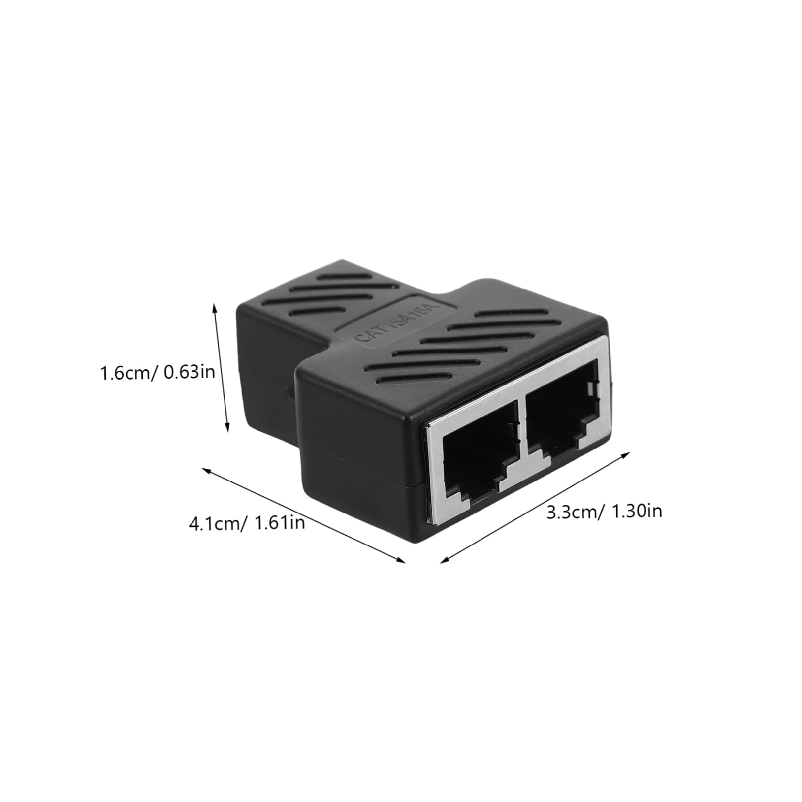 AUTSUPPL Ethernet Splitter Adapter Dual Port Network Connector for Multiple Devices Efficient Signal Transmission Durable Construction for Routers and Computers