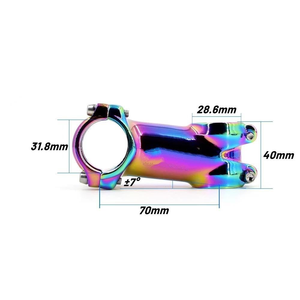 Wspornik rowerowy MTB 7 stopni polerowany 60 70 80 90 Mm lekka kierownica 31,8 mm o wysokiej wytrzymałości XC AM