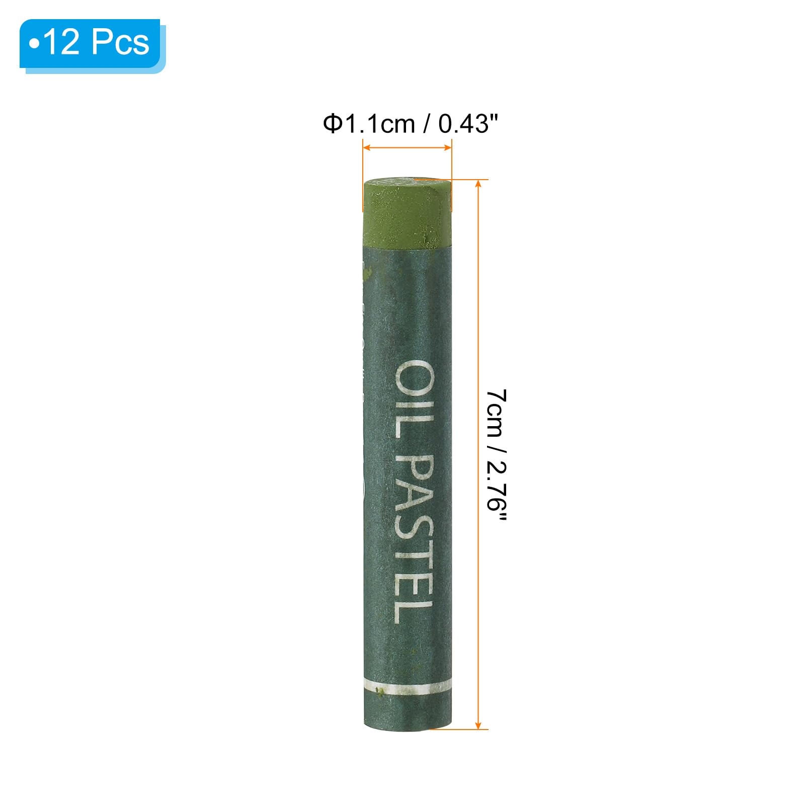 PATIKIL Olive Green Oil Pastels - Image 2