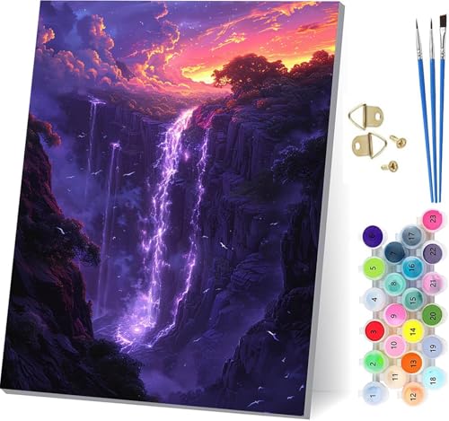 v G DIY Paint by Numbers for Adults i LbgqS hG  Lbg uVƃANG̋ yCgoCio[ l̃NtgANeBre z[ ItBX ւ̃Mtg 40x5