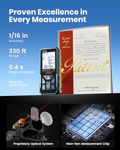 DTAPE 330 Ft Laser Measuring Tool