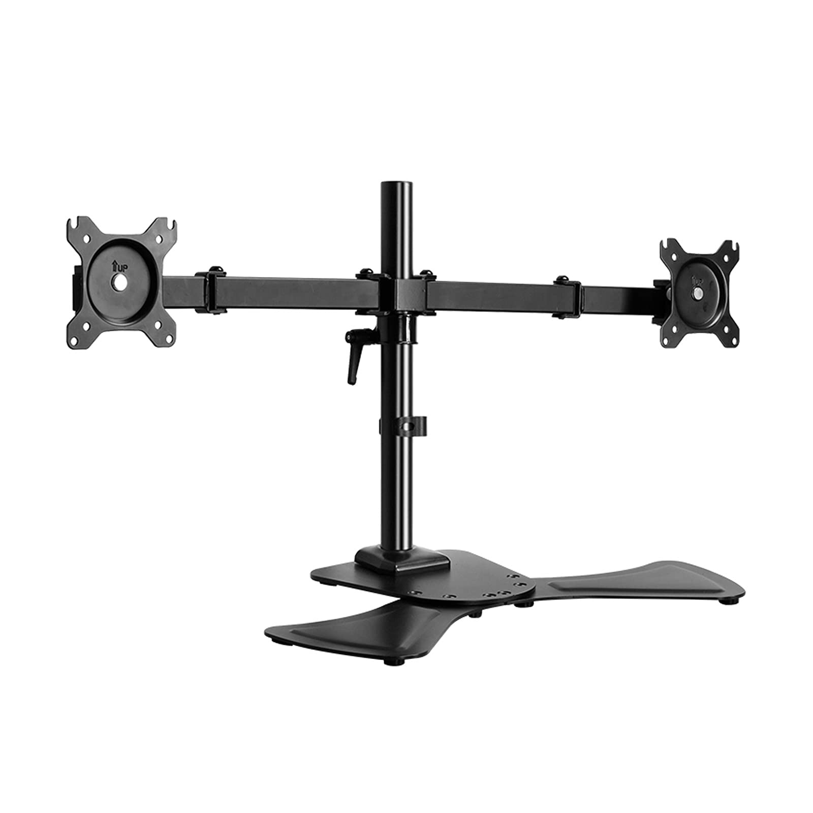 CGCSYZ Monitor-Arm Dual Monitor Stand Mount Height Adjustable Monitor Desk Mount Heavy 17"-27" Monitor Desk Mount Stand Kit, Holds Up to 17.6lbs, Base Support Monitor Holder Support
