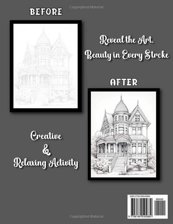 COLOROO Ink Tracing Book: Victorian House for Relaxation and Creative Focus: Stress Relief Coloring Book for Adults Seeking Relaxation | Experience ... (Victorian House Trace and Explore Series) image 3