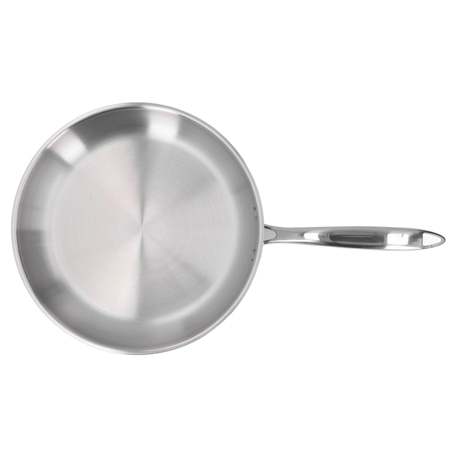 Roestvrijstalen koekenpan - 3 lagen roestvrijstalen koekenpan voor omelet koken Professionele pannen om te koken(28cm