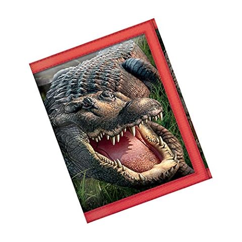 Portfele 3D LiveLife - Gator Bog. Soczewkowa grafika 3D przyniosła do Ciebie przez Deluxebase, licencjonowana przez Renowowanego artystę Jerry LoFaro.