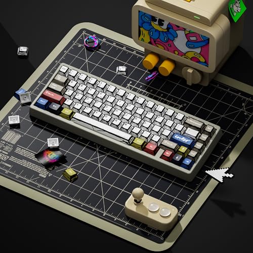 Image of XVX Manga PBT Keycaps, Cherry Profile Keycap Set, Dye Sublimation Graffiti Keyboard Keycaps Suitable for 60% 65% 75% 80% 100% MX Switches Mechanical Keyboard