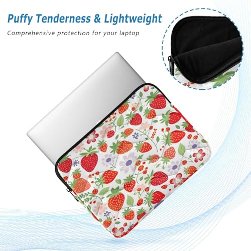Funda para portátil 13-14 pulgadas con diseño de fresas miniatura 5