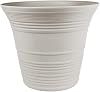 The HC Companies Round Plastic Sedona Planter
