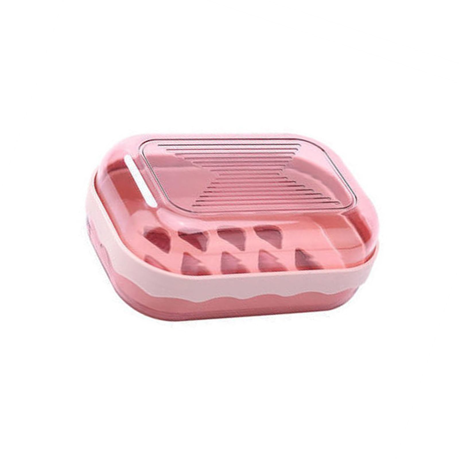 Portable Soap Case Leak Proof Double Layer with Ventilated Lid Gym Travel Bathroom Essentials Travel Soap Case