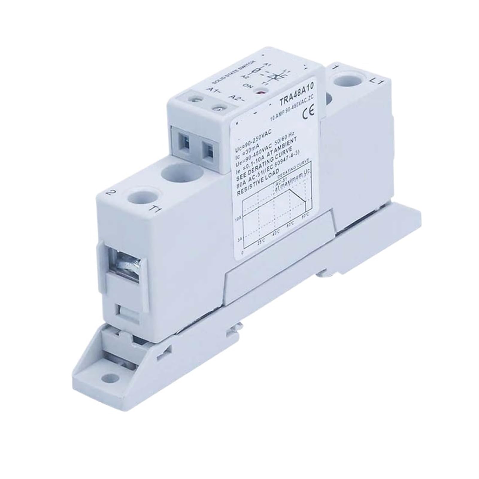 NWPNLXEA TRA48A10K 10A Automation SSR Solid State Relay Din AC AC 90-250VAC Input Output 90-480VAC Control Power Relays Board Module