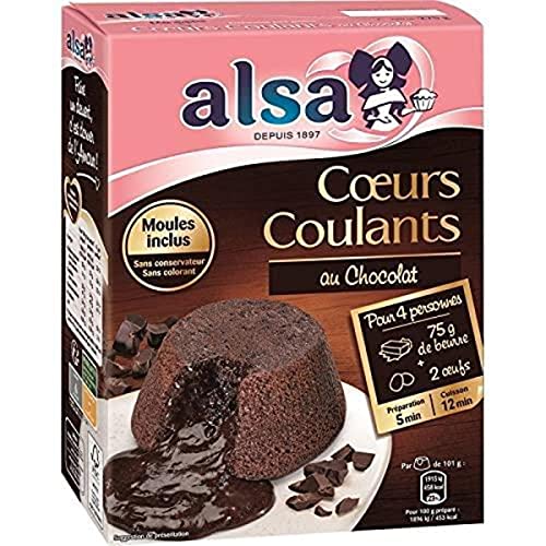 ALSA Preparación pastel corazón que fluye chocol