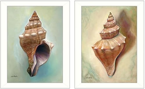 Trendy Decor4U Colección Echo de Ed Wargo, arte de pared impreso, póster enmarcado listo para colgar, marco blanco