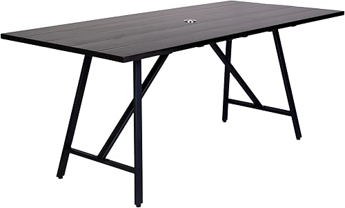Miniatura 5 de Armen Living 840254333840 KoalaShastaCamino - Juego de comedor para exteriores 6 piezas eucalipto oscurocuerda gris