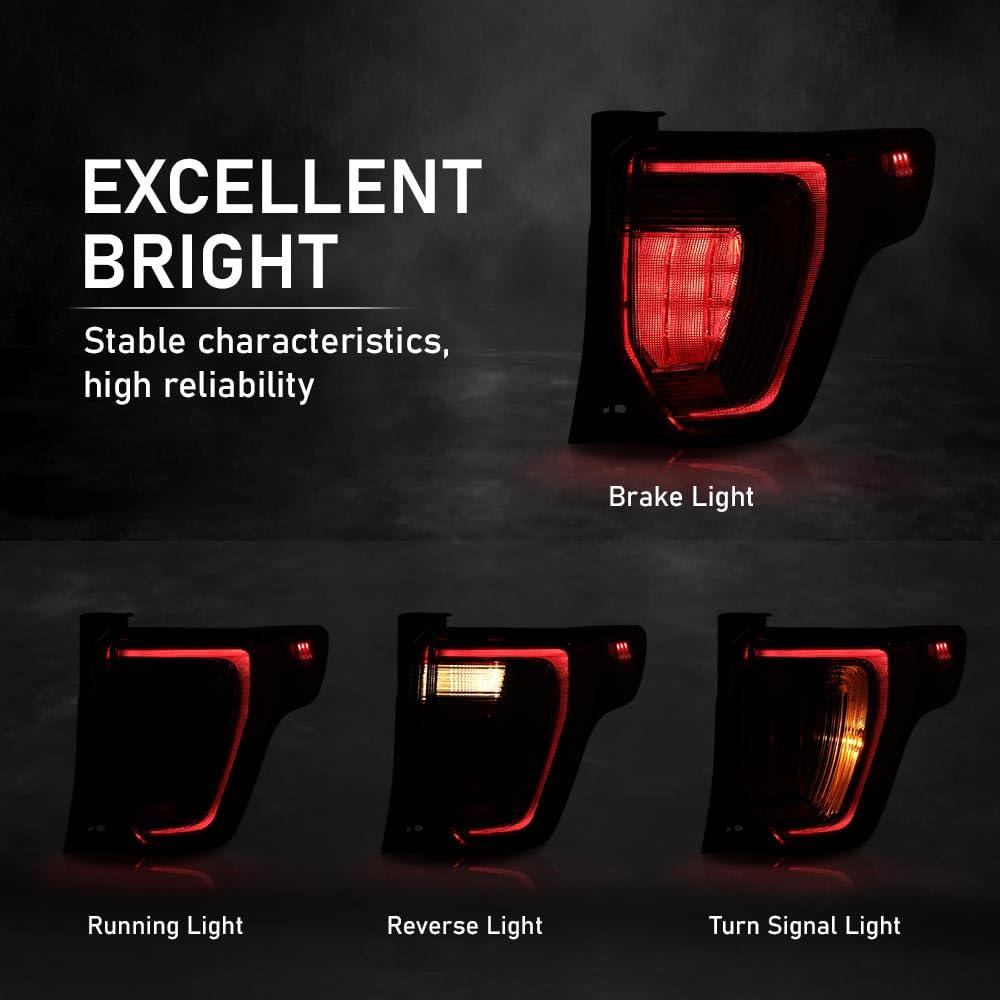Right Rear Tail Light w/ Harness & Bulb for Explorer 2016-2019 FB5Z13404G image 5