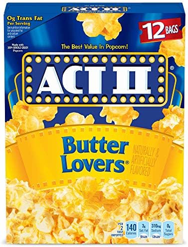ACT II Butter Lovers Popcorn, 2.75 Ounce (Pack of 12)